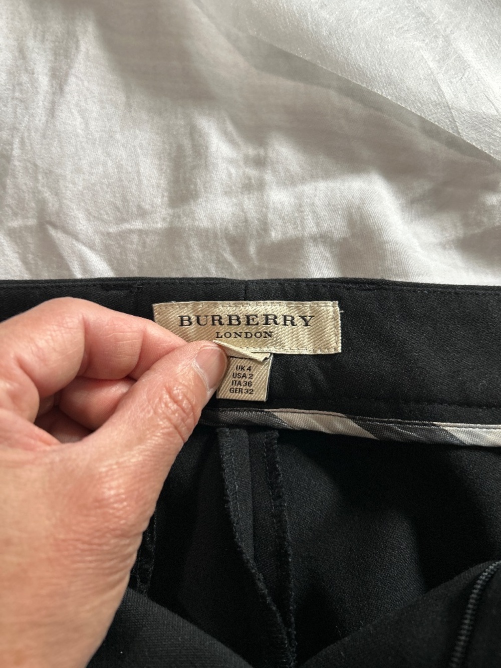 Burberry pants (hemmed to 27”)